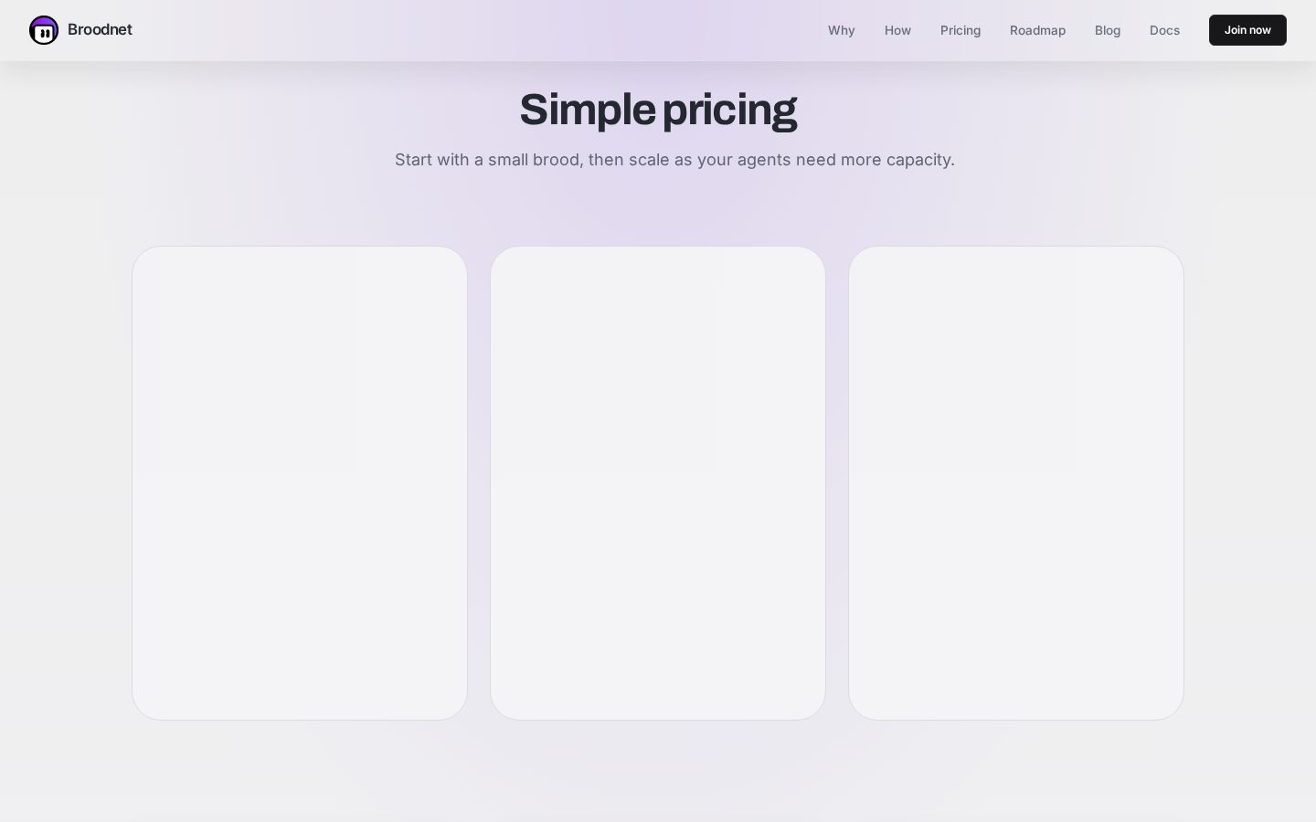Broodnet Pricing