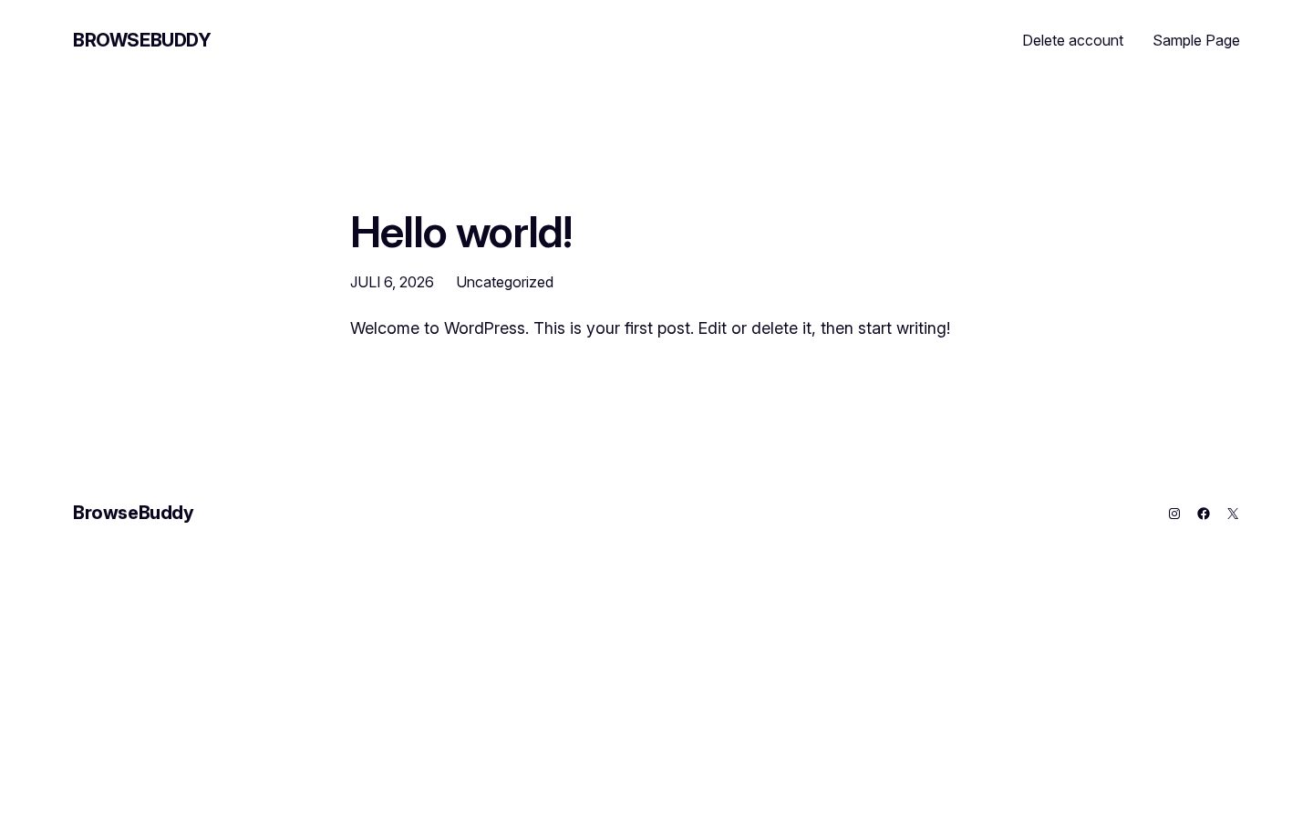 BrowseBuddy Homepage