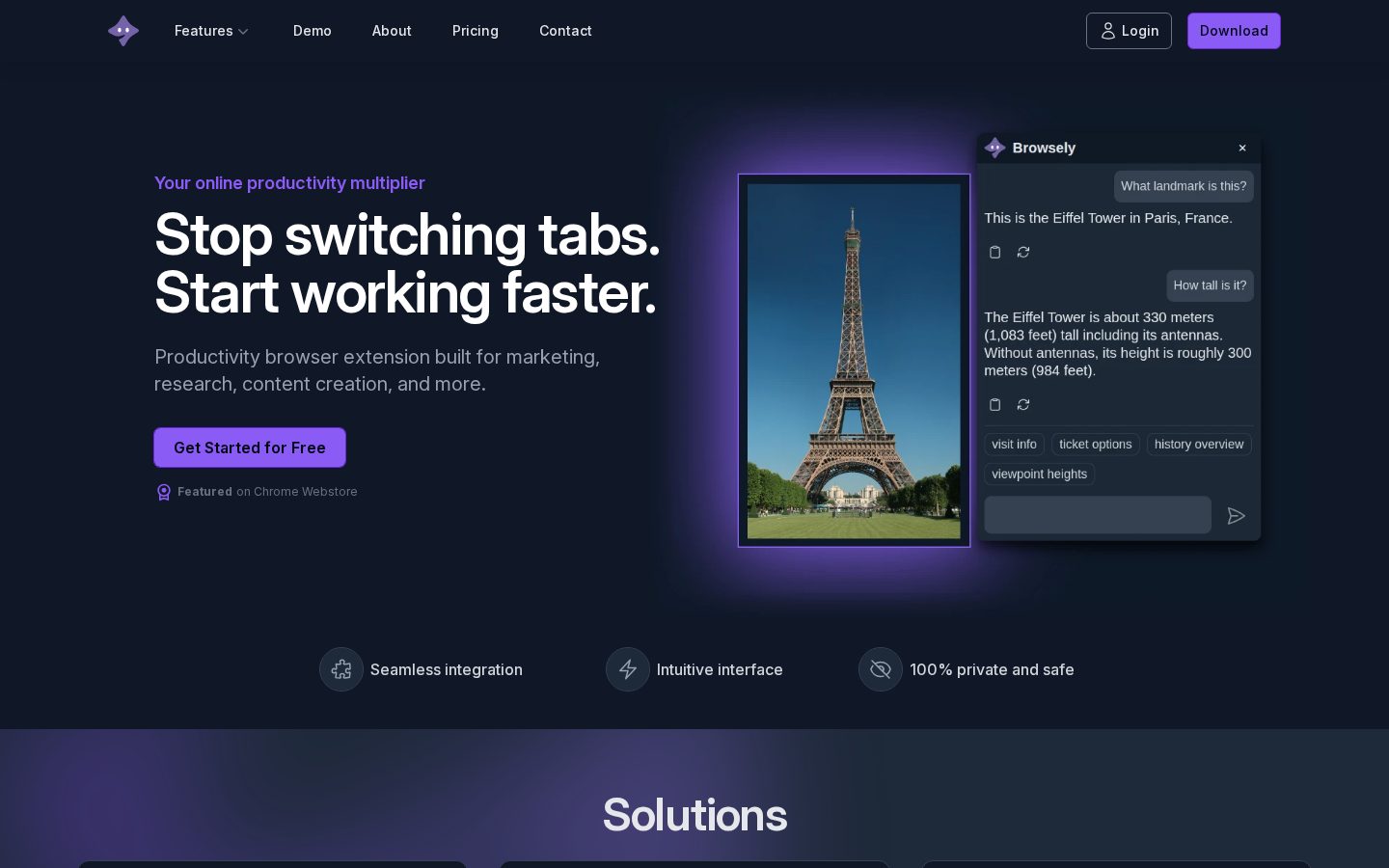 Browsely Homepage