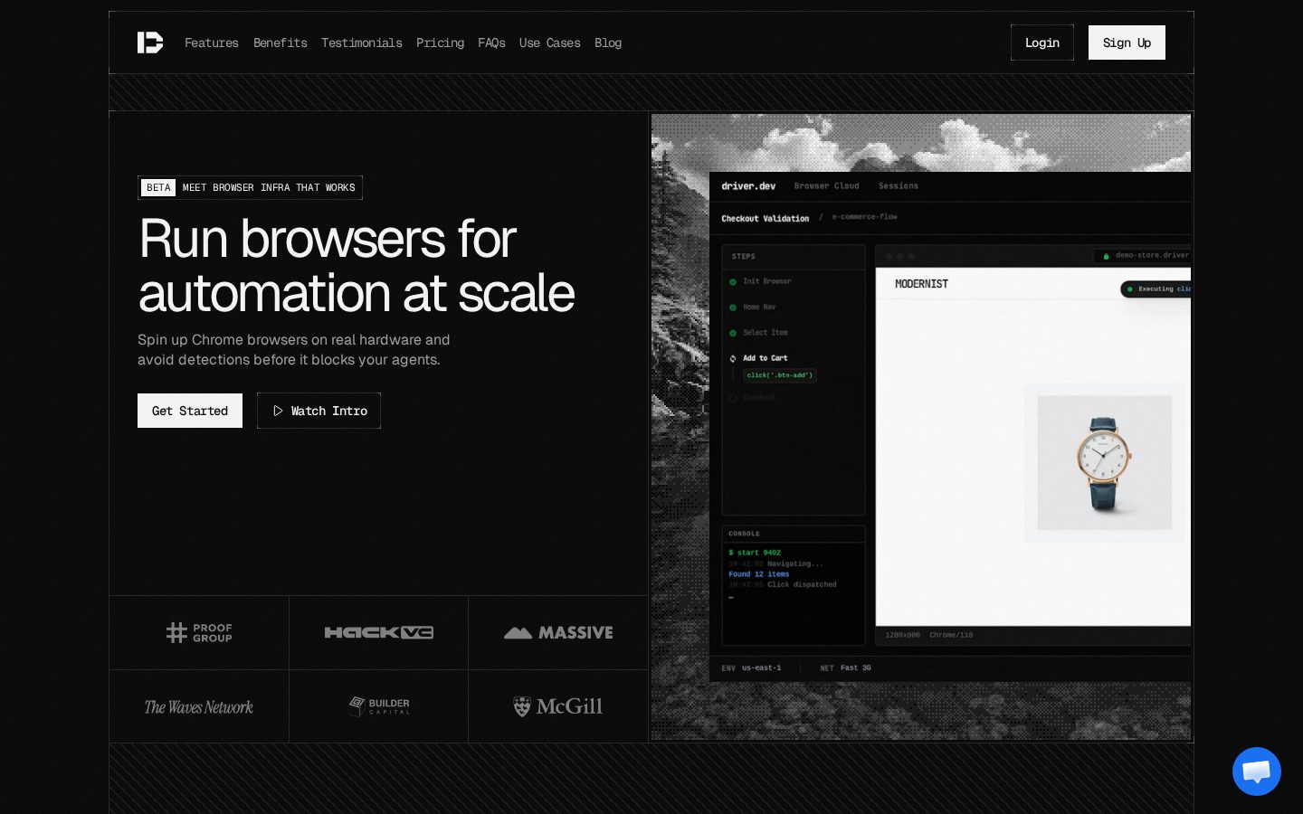 Browser Cash Homepage