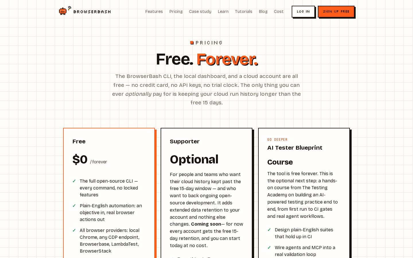 BrowserBash Pricing