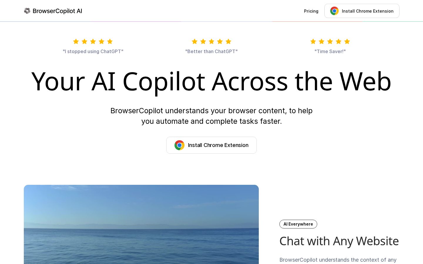 Browsercopilot Ai Homepage