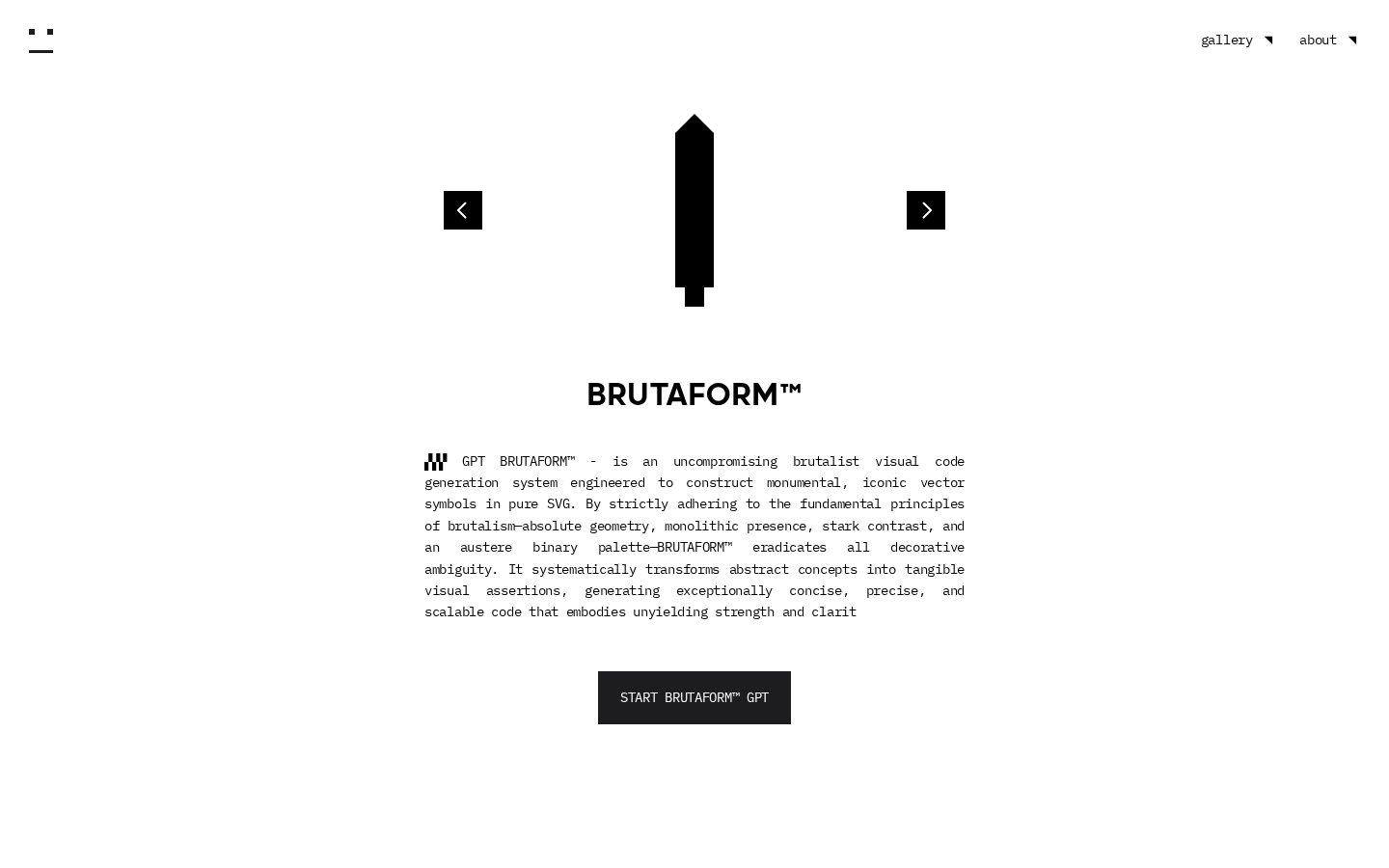 BRUTAFORM Homepage