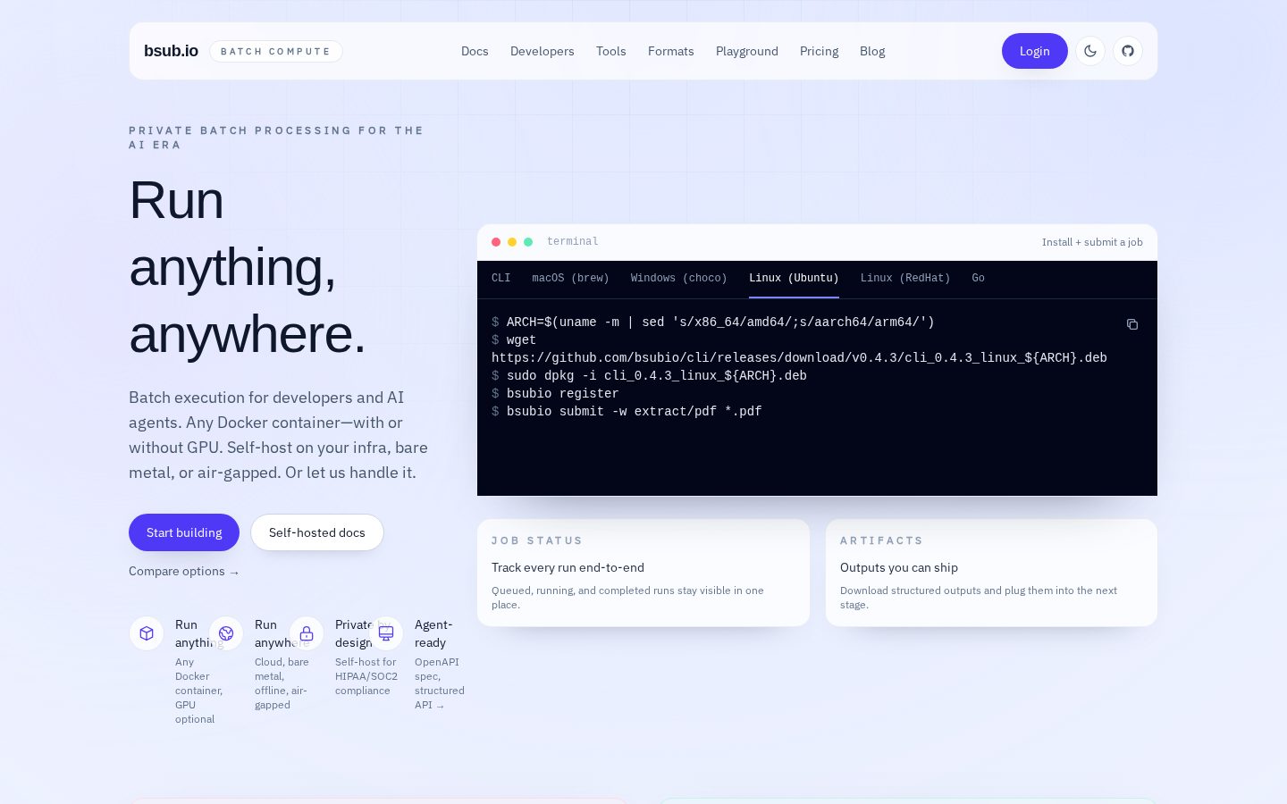 bsub.io Homepage