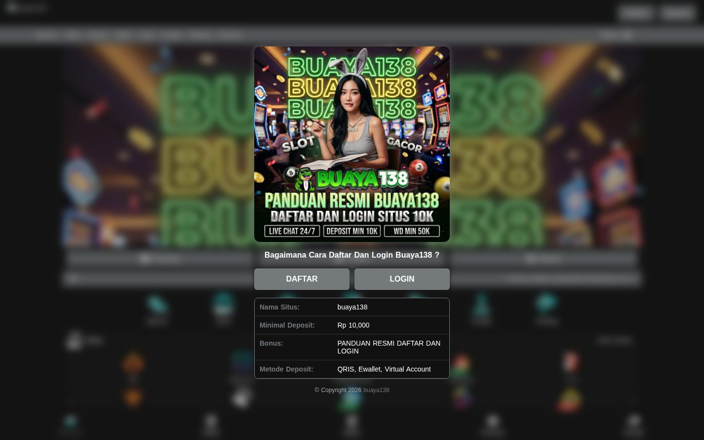 Buaya138 Homepage