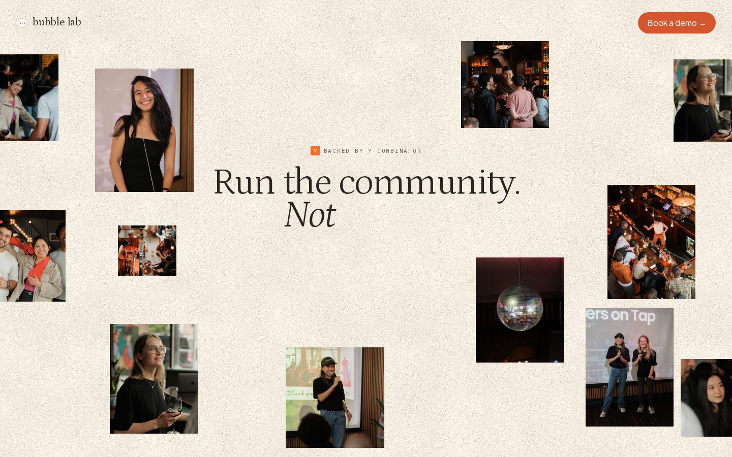 Bubble Lab AI Homepage