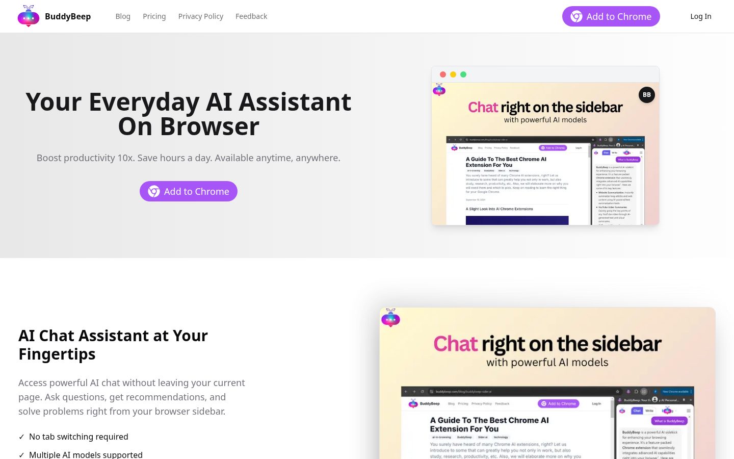Buddybeep Homepage