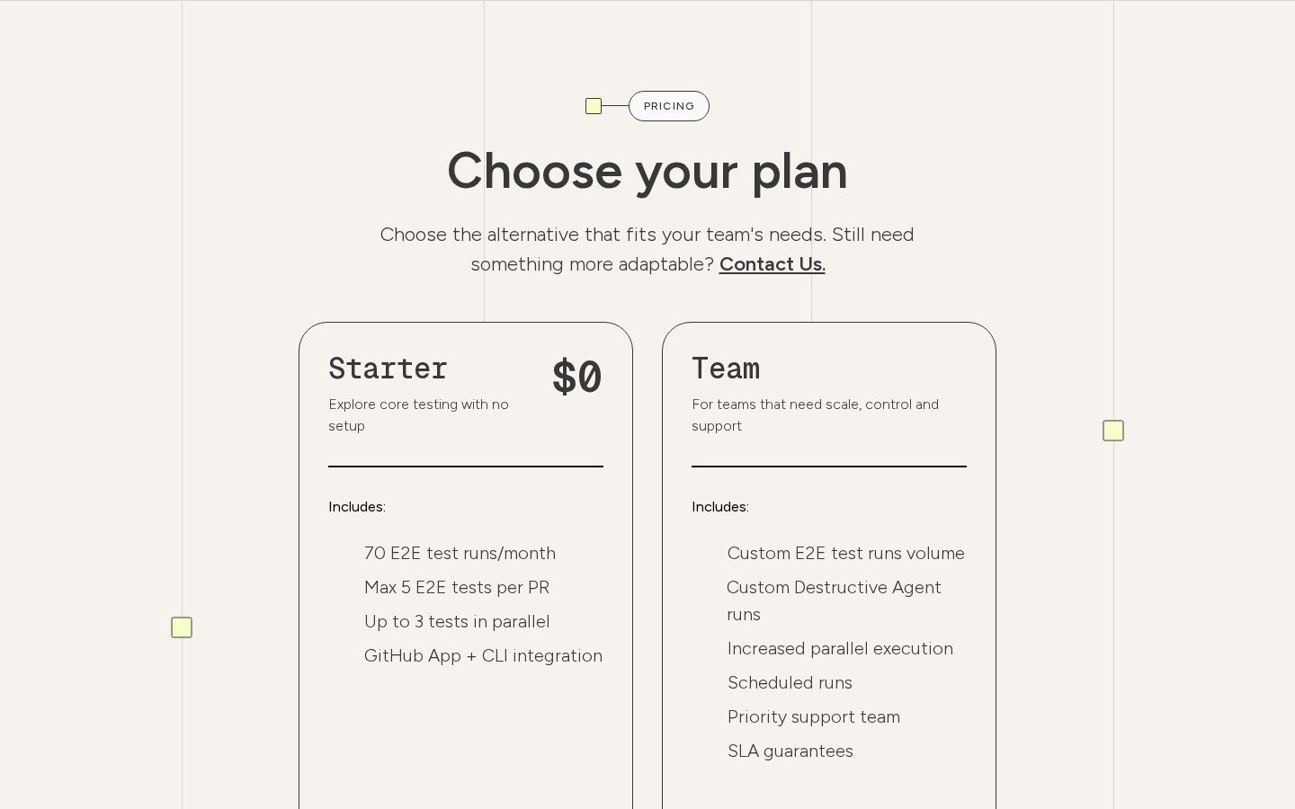 Bugster Pricing