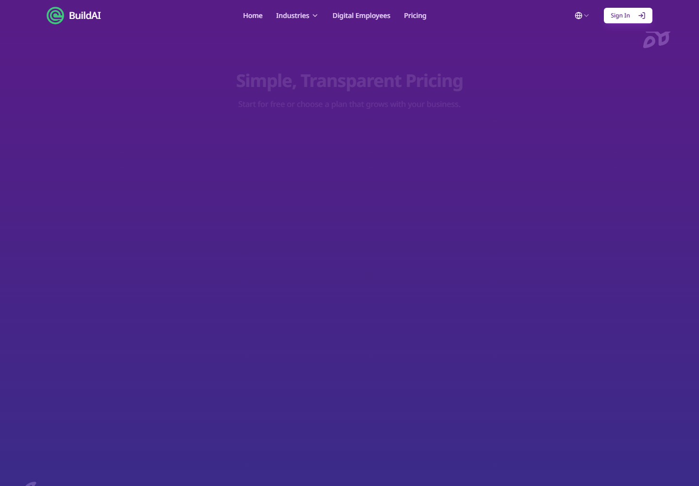 BuildAI pricing