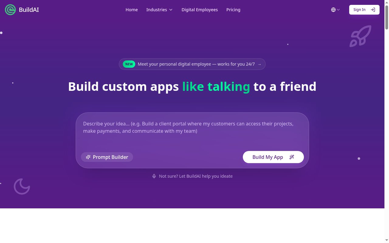BuildAI homepage