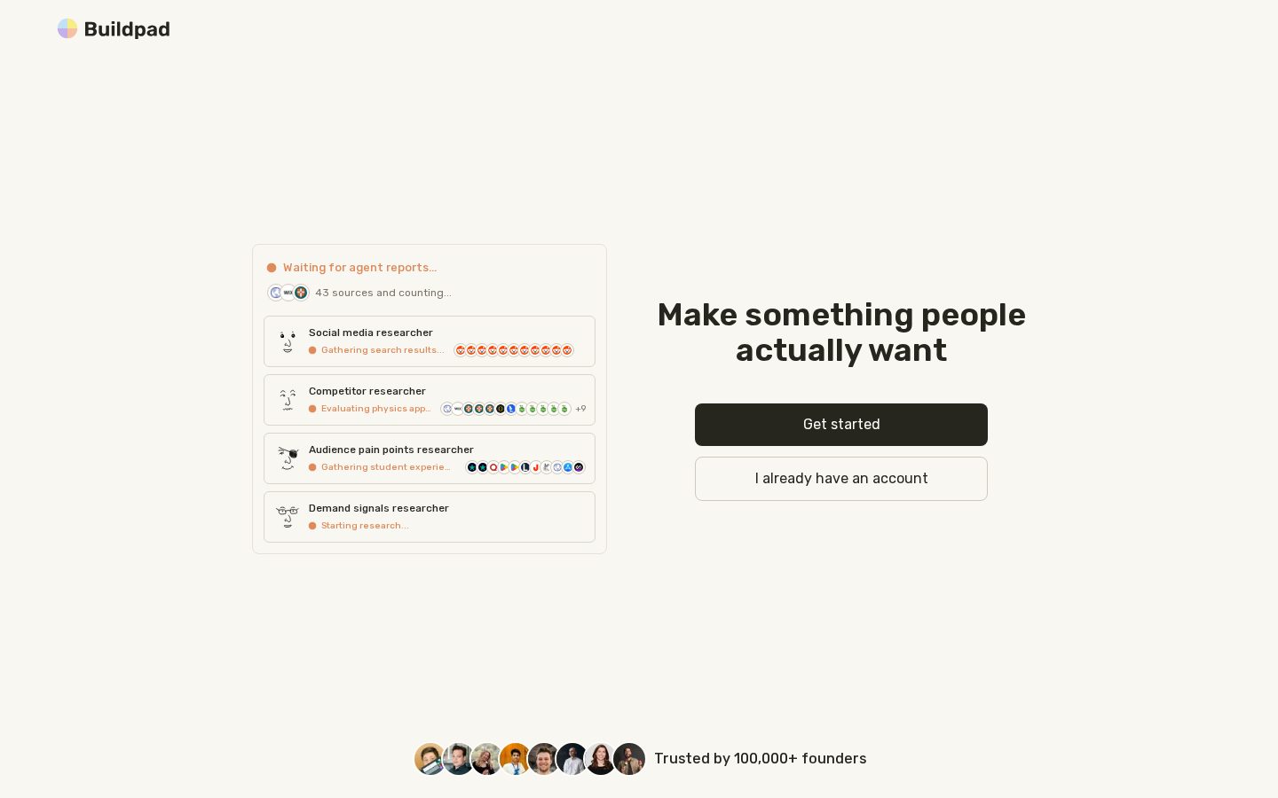 Buildpad Homepage