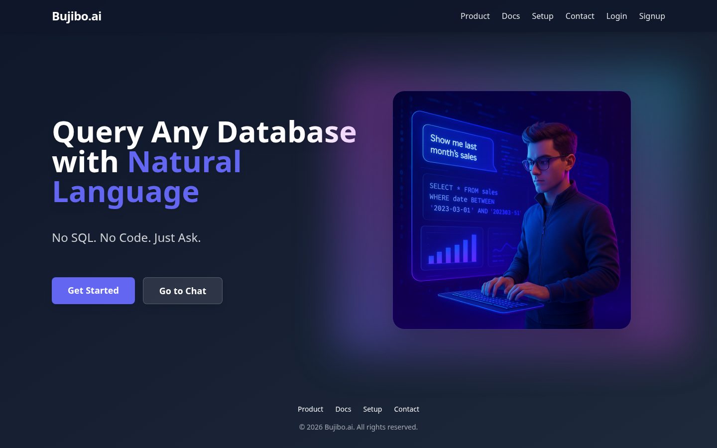 Bujibo.ai Homepage