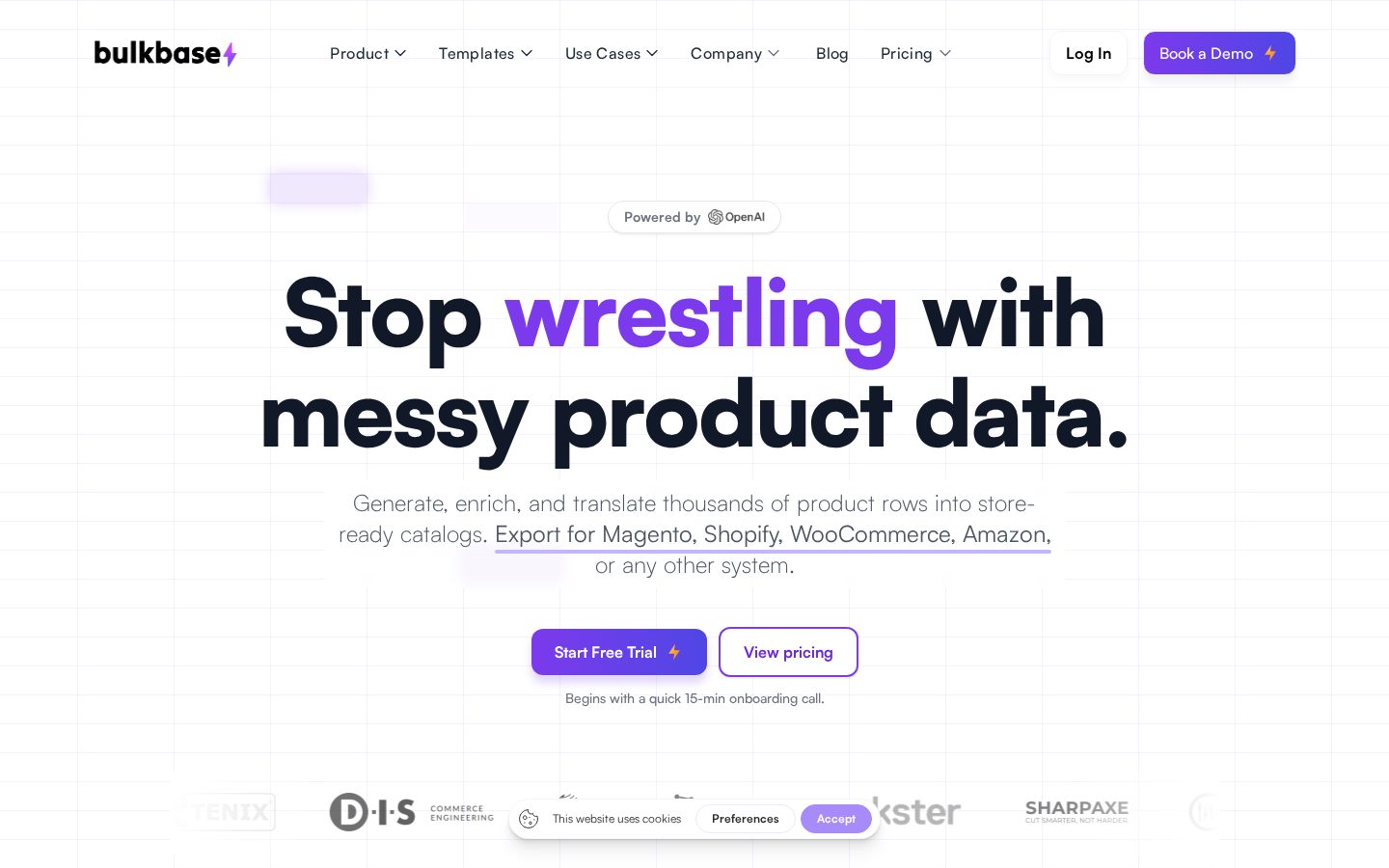 Bulkbase Homepage