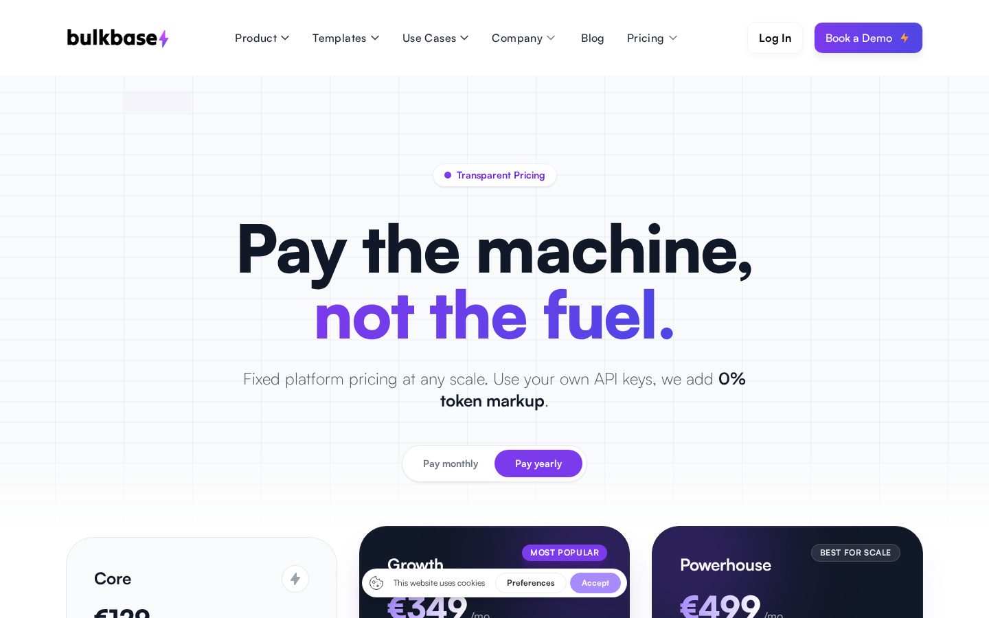 Bulkbase Pricing