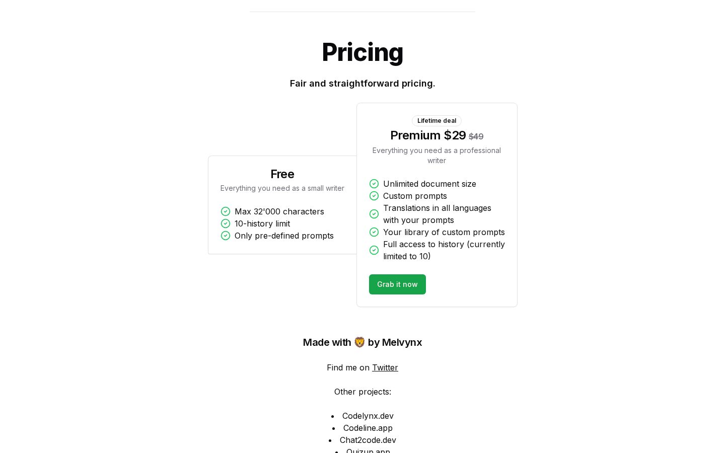 BulkCorrector Pricing