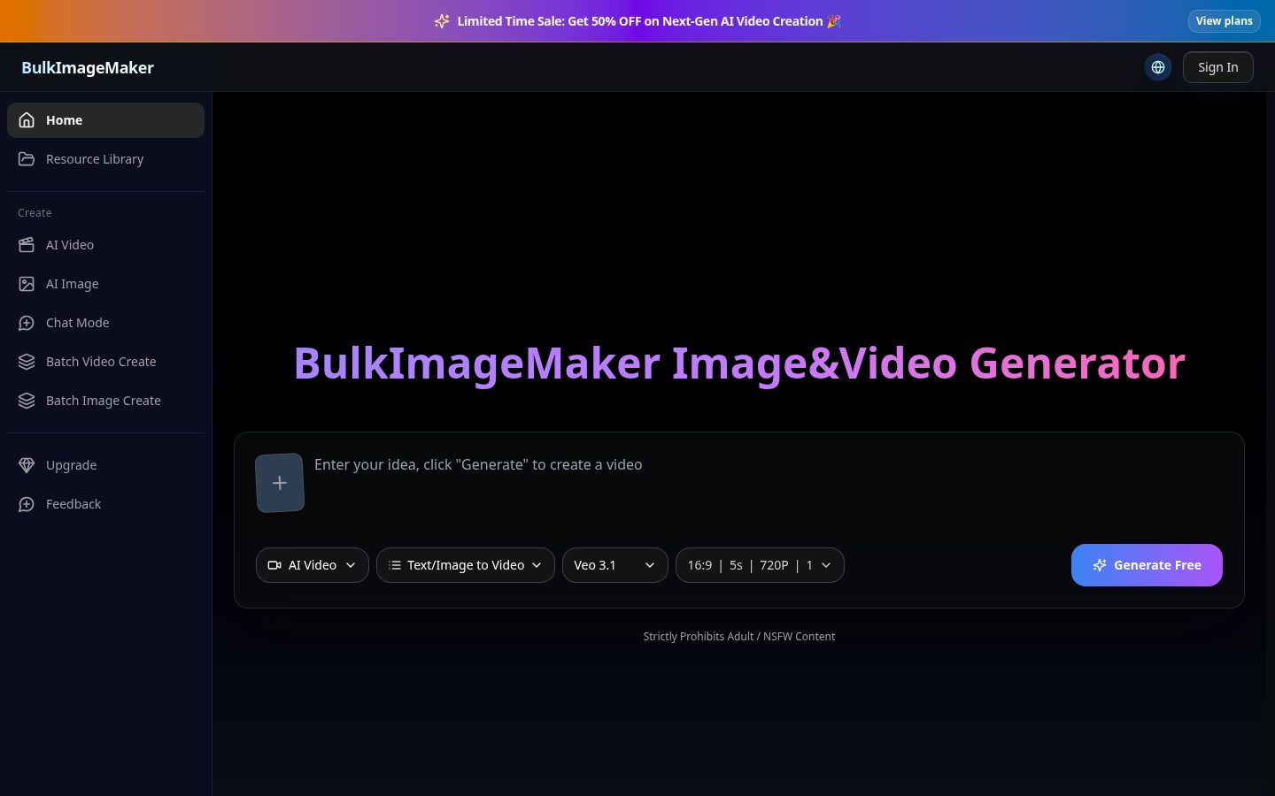 BulkImageMaker Homepage
