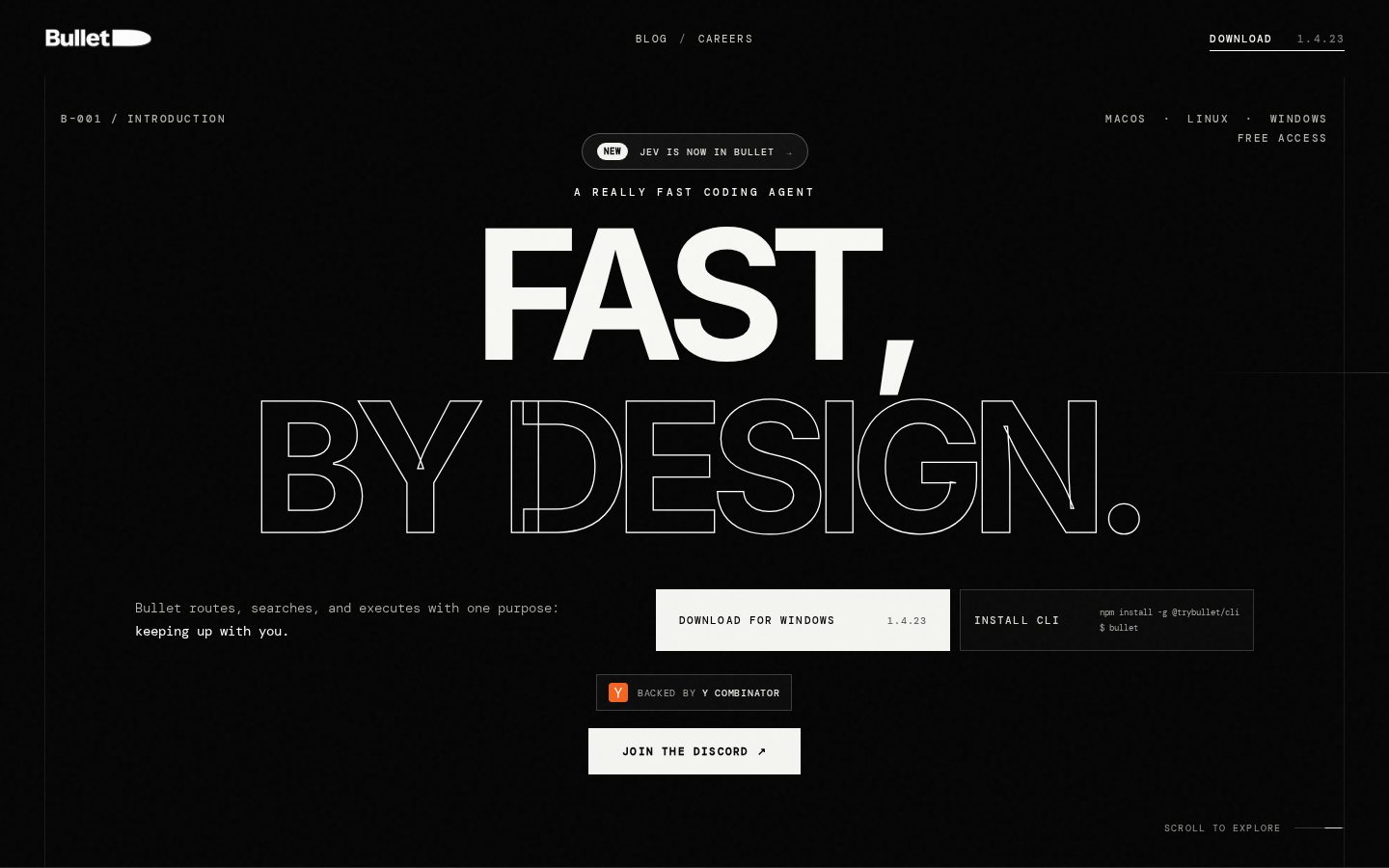 Bullet Homepage