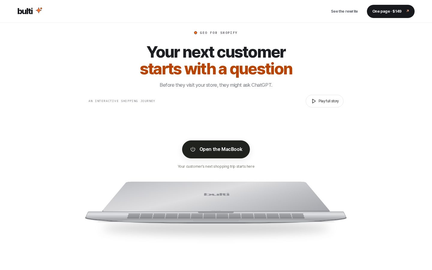 Bulti Homepage