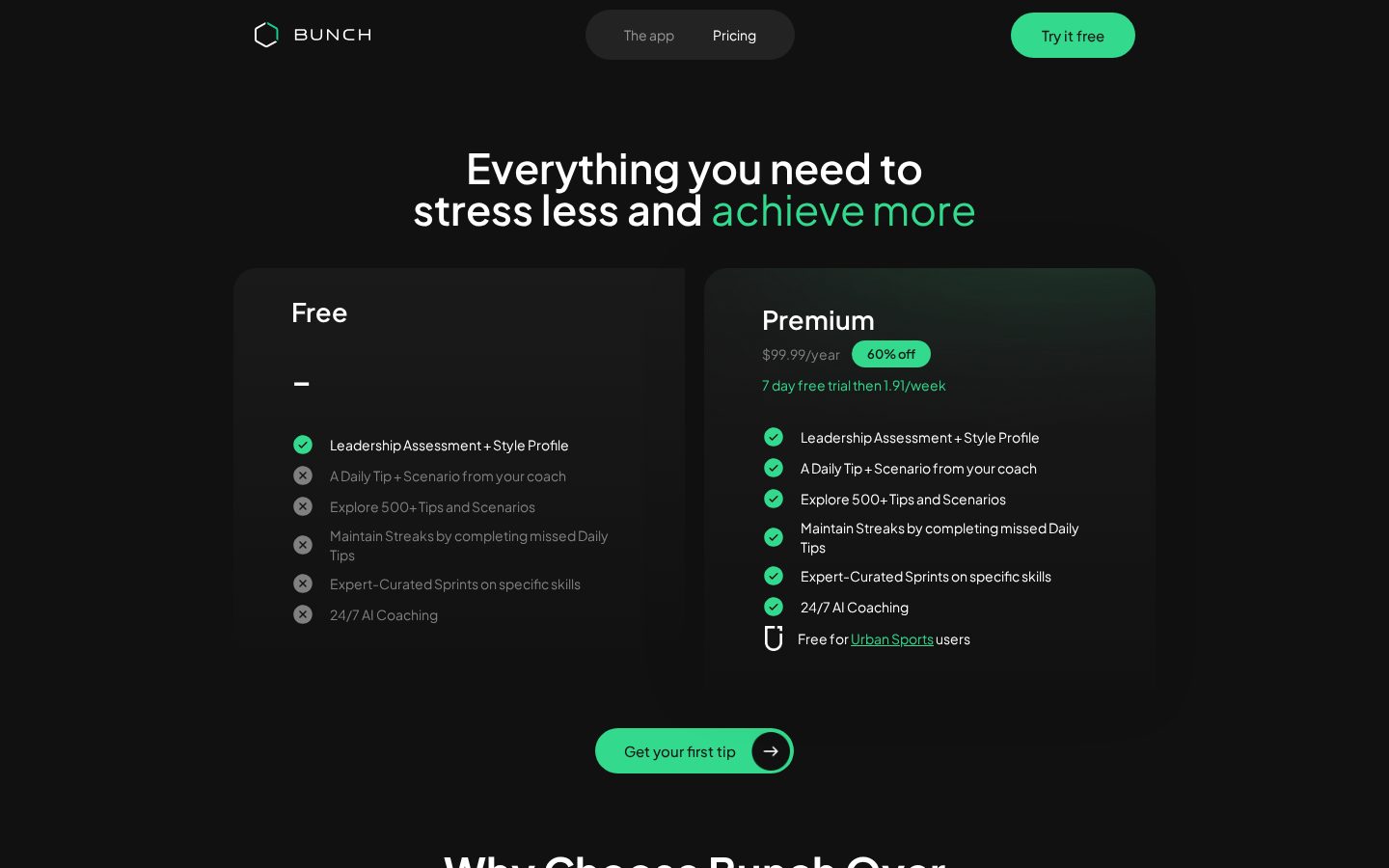 Bunch Pricing