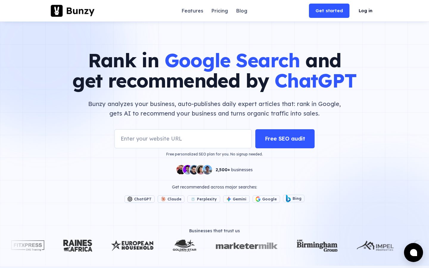Bunzy Homepage