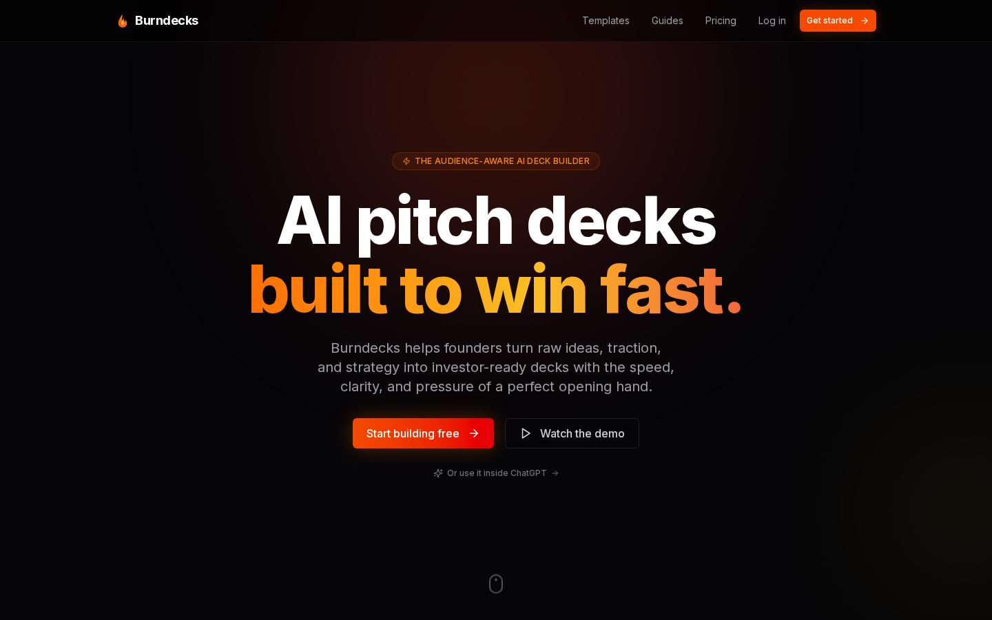 Burn Decks Homepage