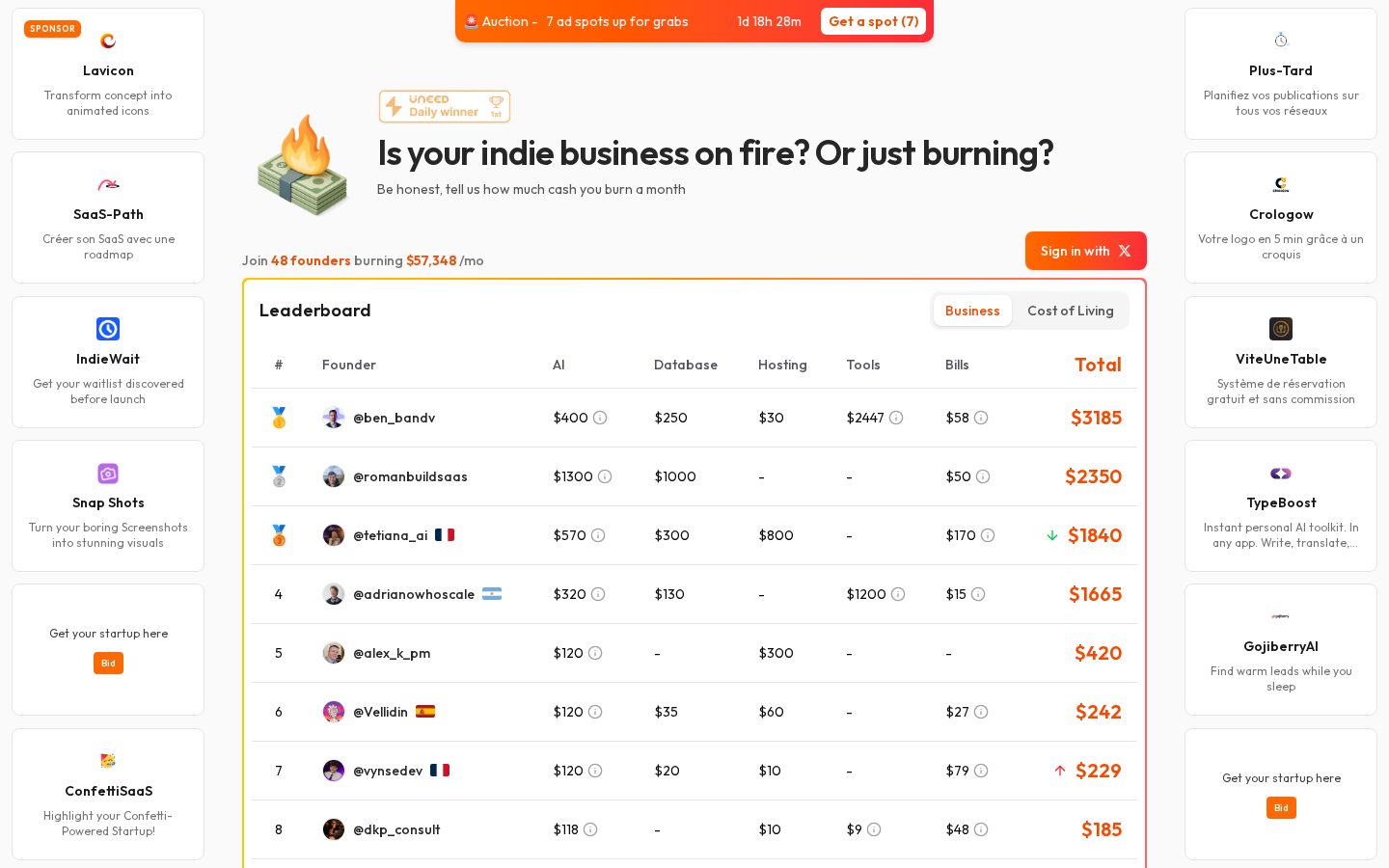 BurnCash Homepage