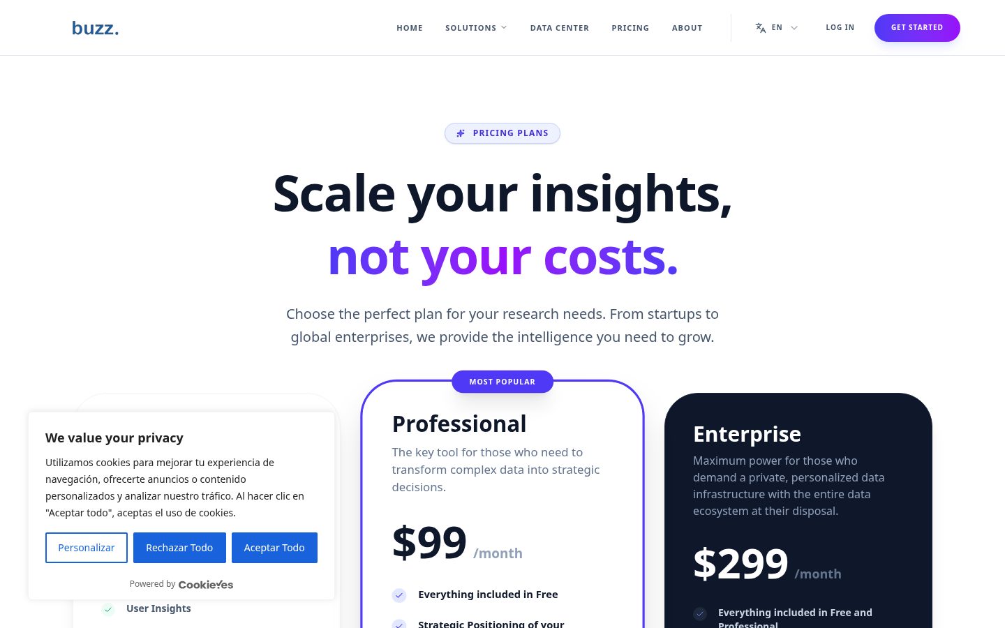 Buzz App Pricing