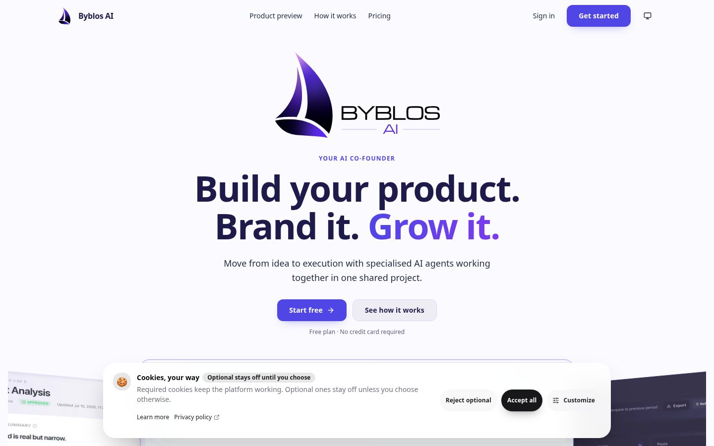Byblos AI Homepage