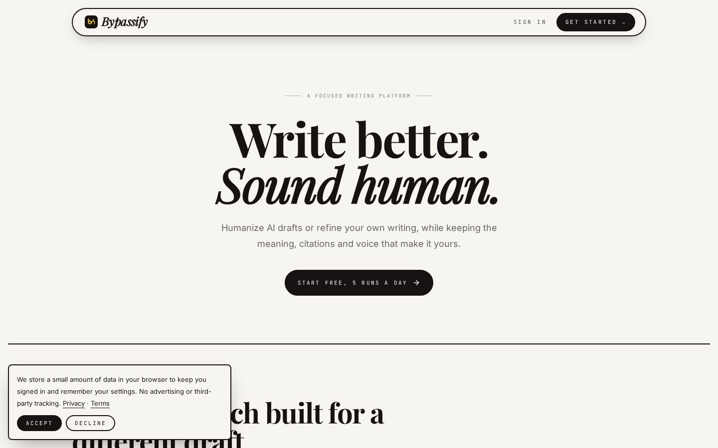 Bypassify Homepage