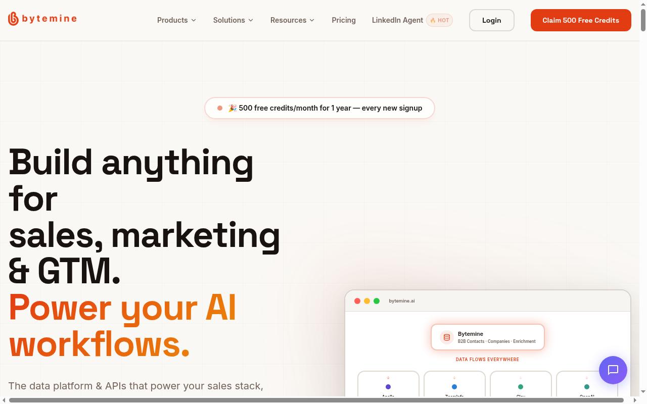 Bytemine Homepage