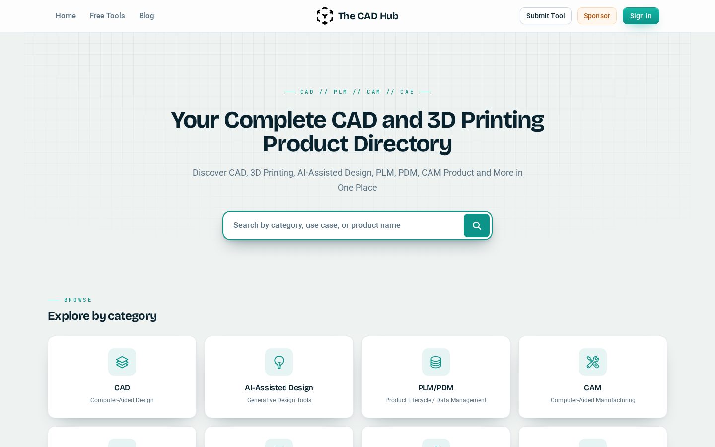 CAD Software Hub Homepage