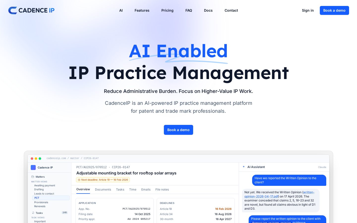 Cadence IP Homepage