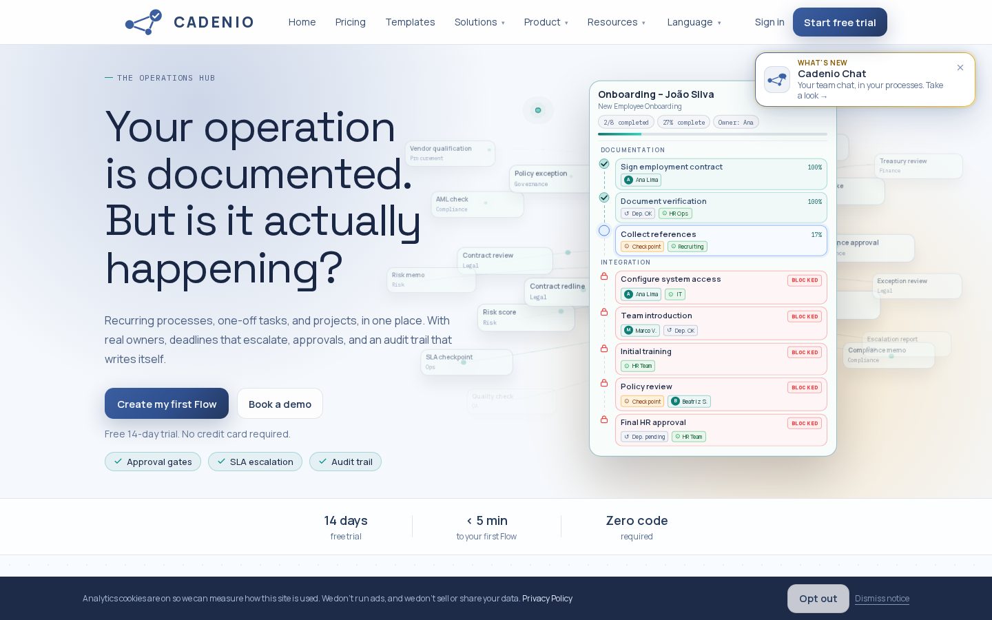 Cadenio Homepage