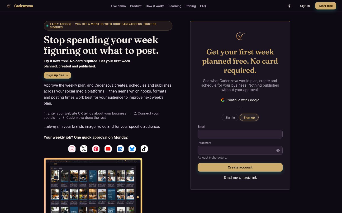 Cadenzova Homepage