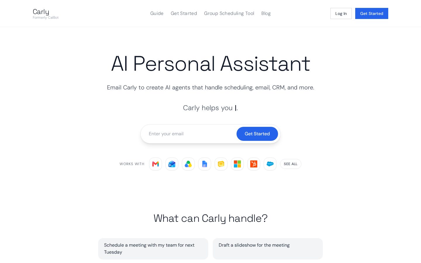 CalBot Homepage