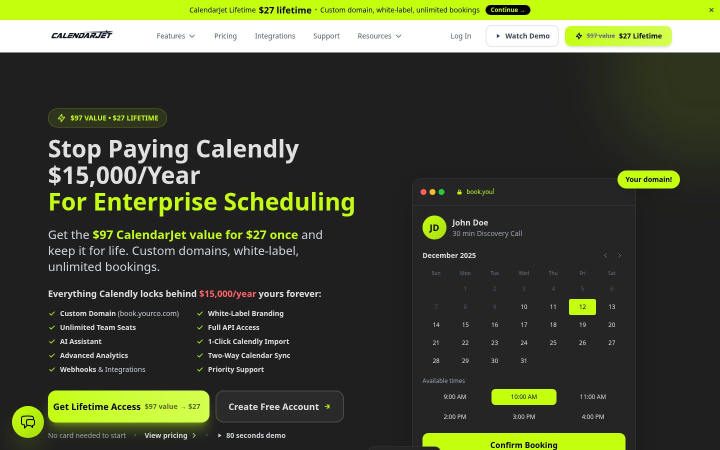 CalendarJet Homepage