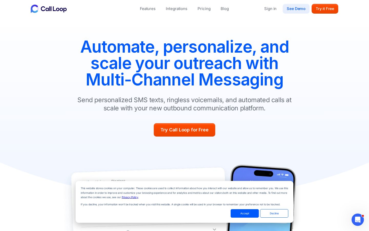 Call Loop Homepage
