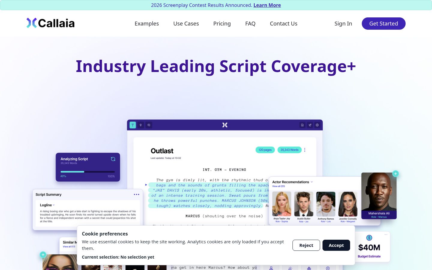 Callaia Homepage