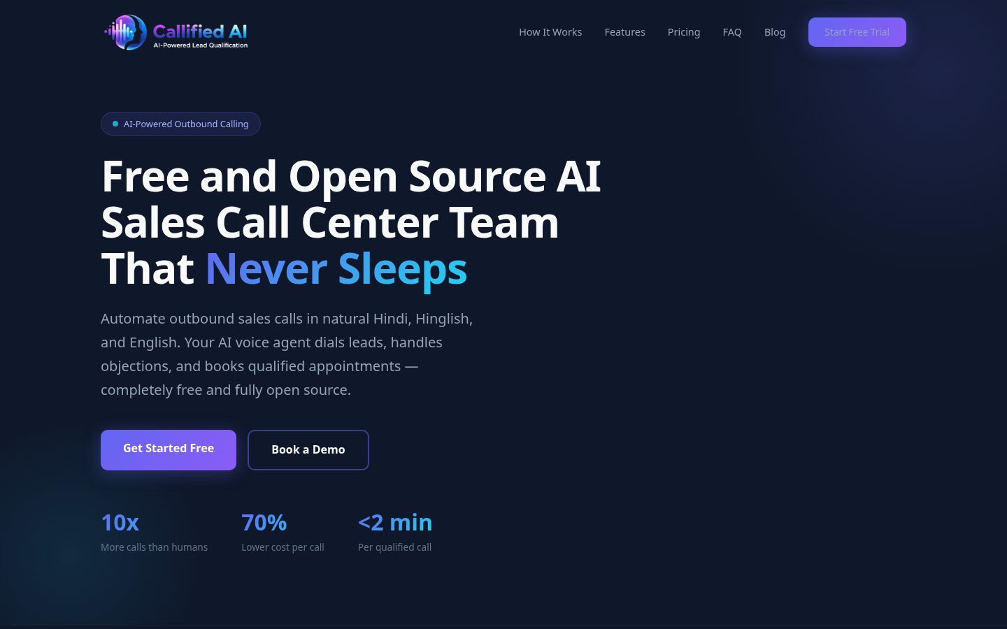 callified.ai Homepage