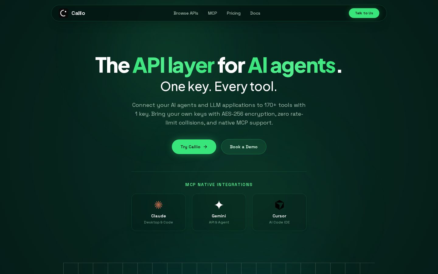 Callio Homepage