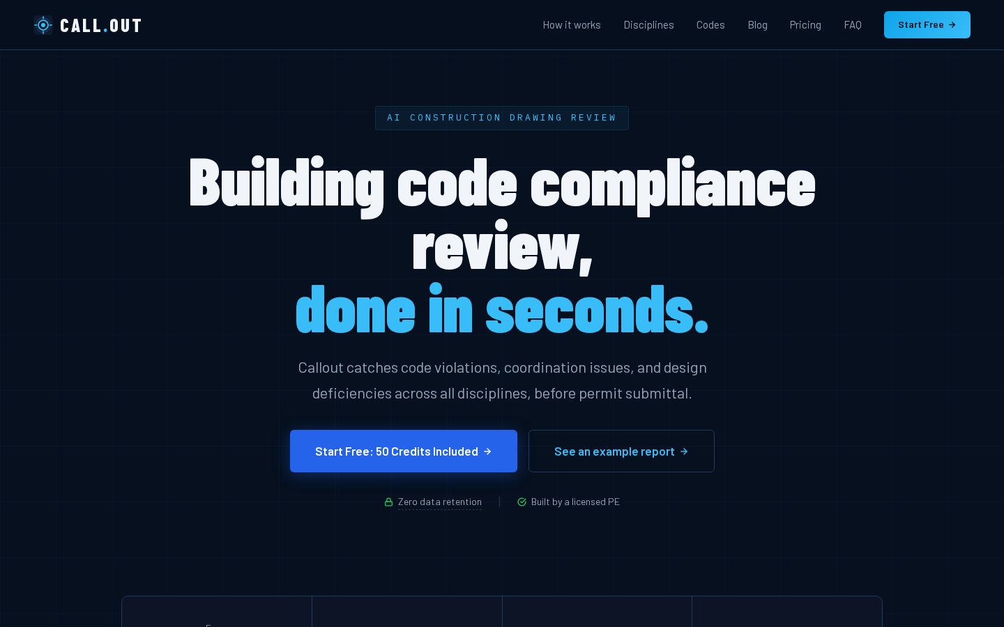 Callout Homepage