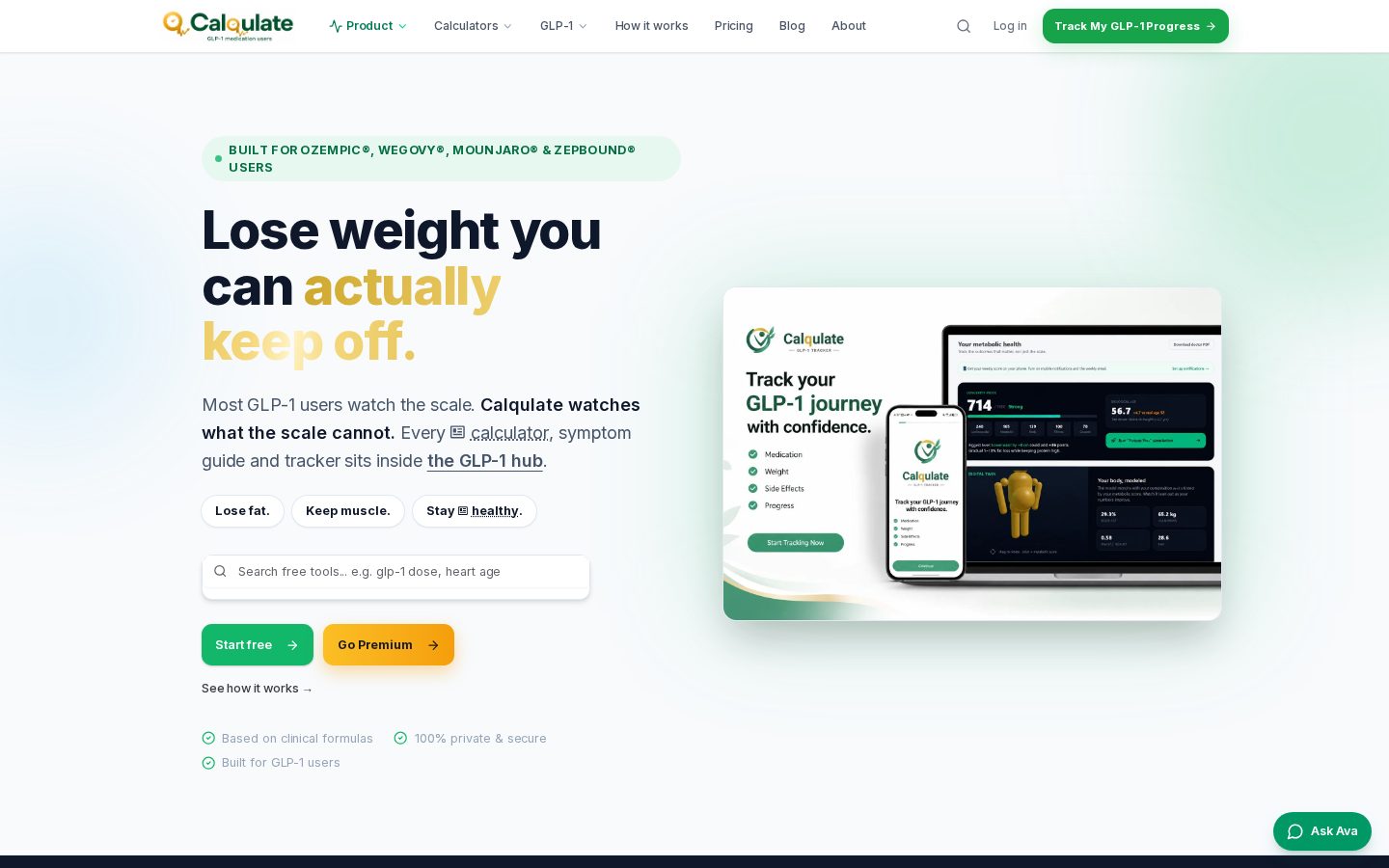 Calqulate NET Homepage