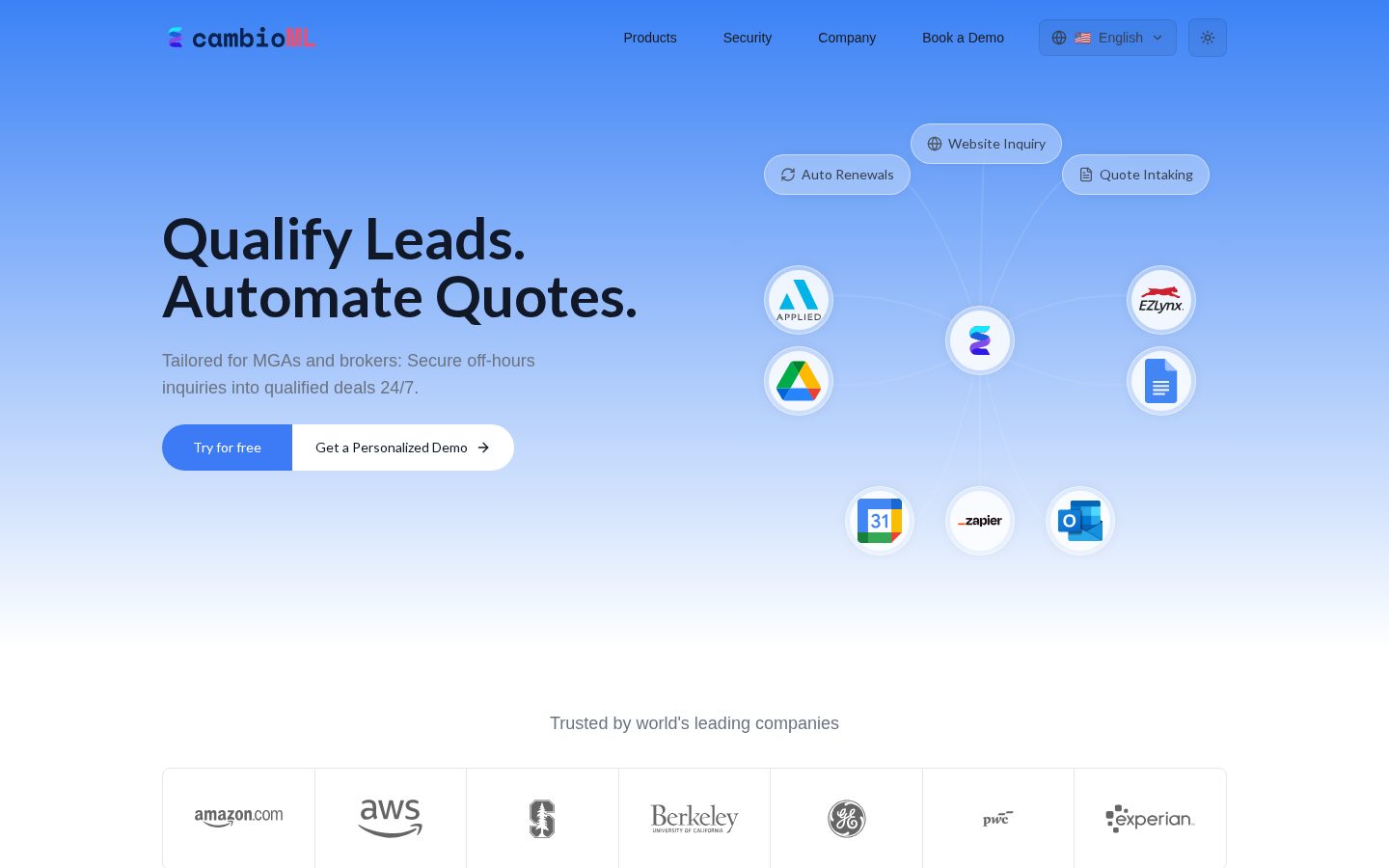 CambioML Homepage