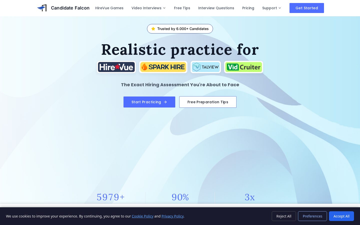 Candidate Falcon Homepage