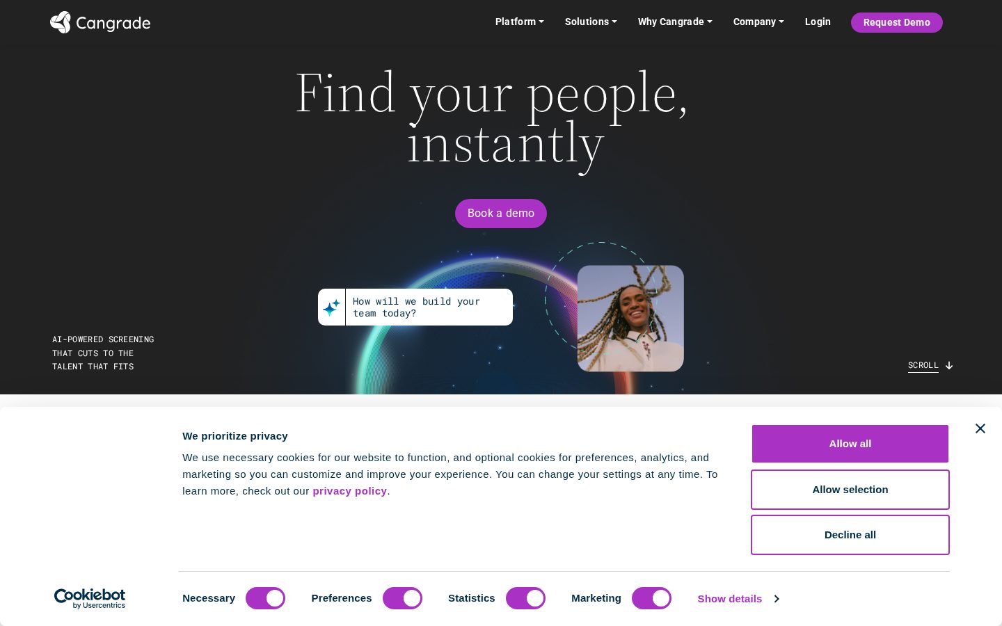 Cangrade Homepage