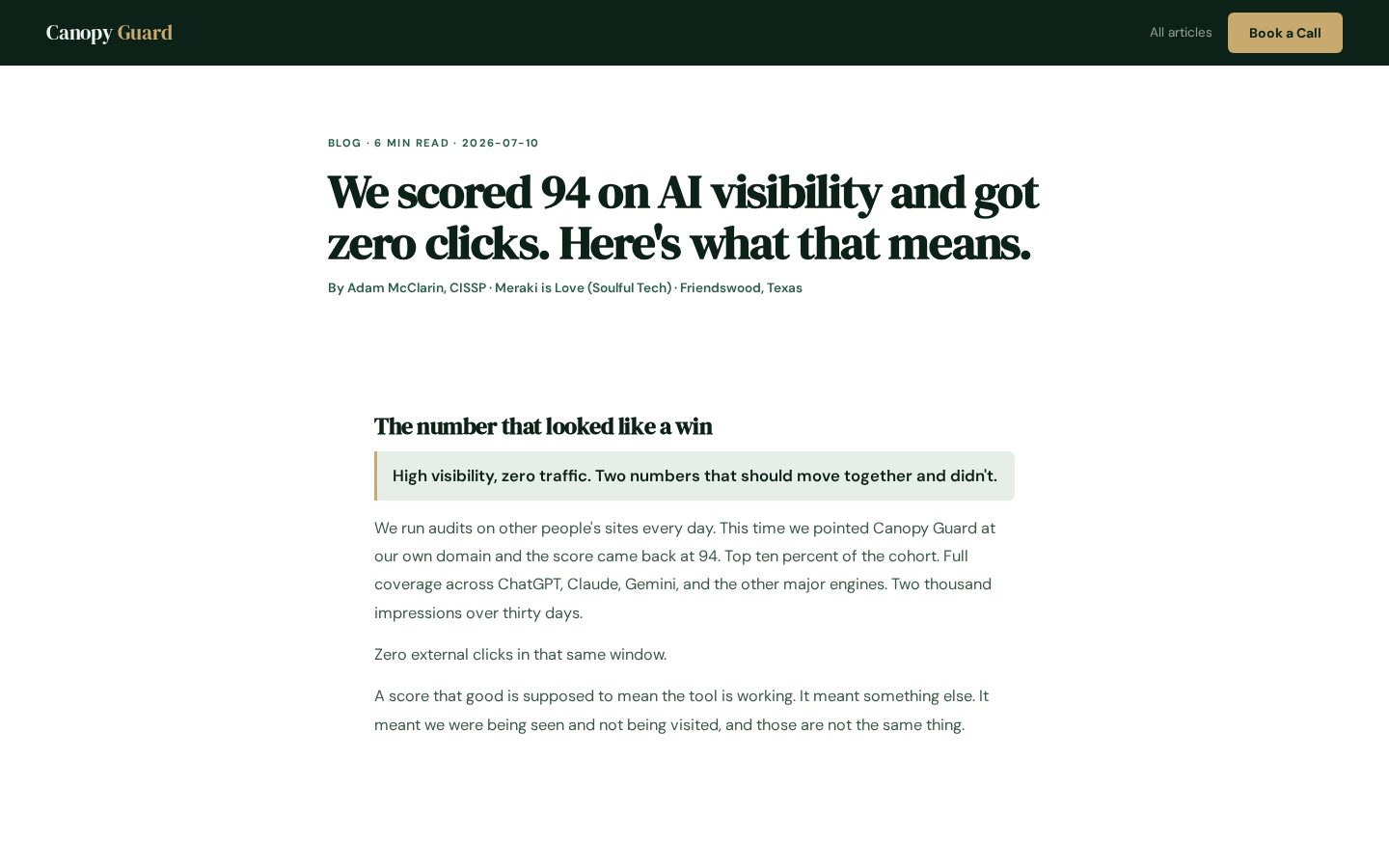 Canopy Guard Homepage