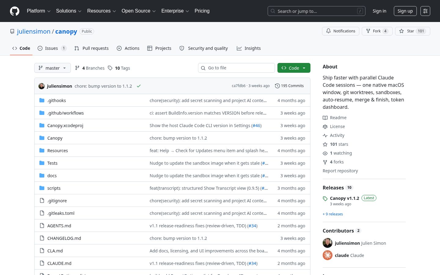 Canopy Homepage