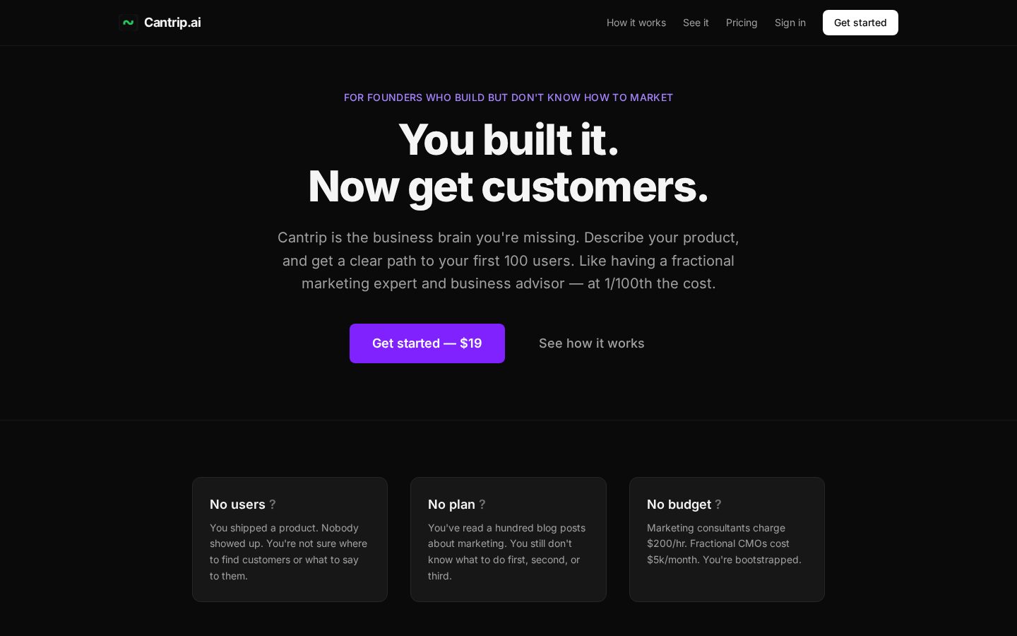 Cantrip Homepage