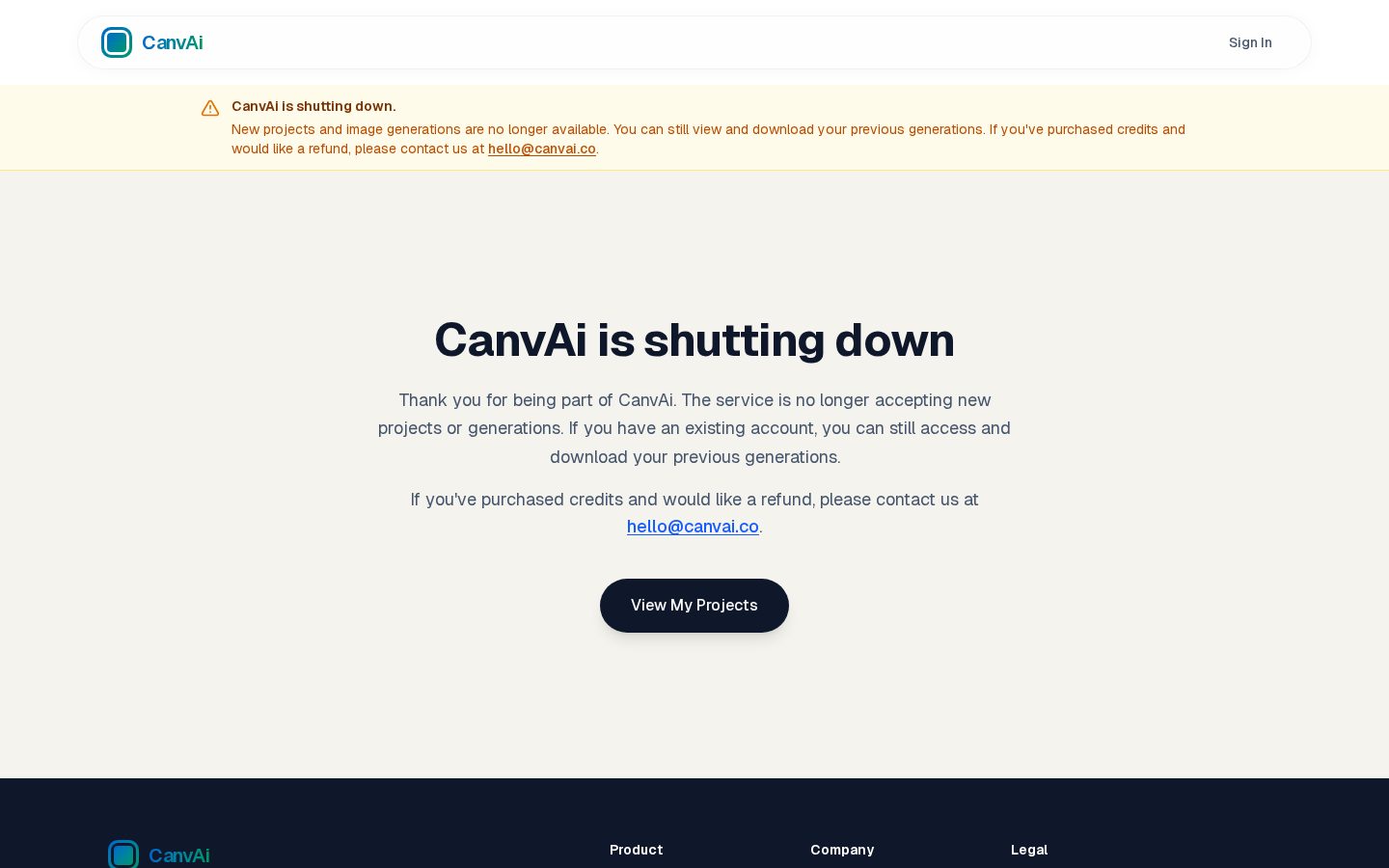 CanvAi Homepage