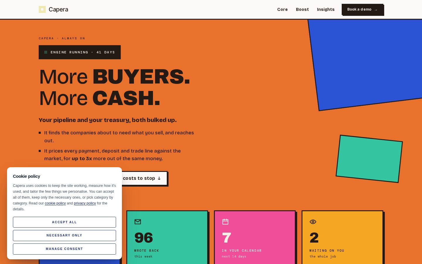 Capera Homepage
